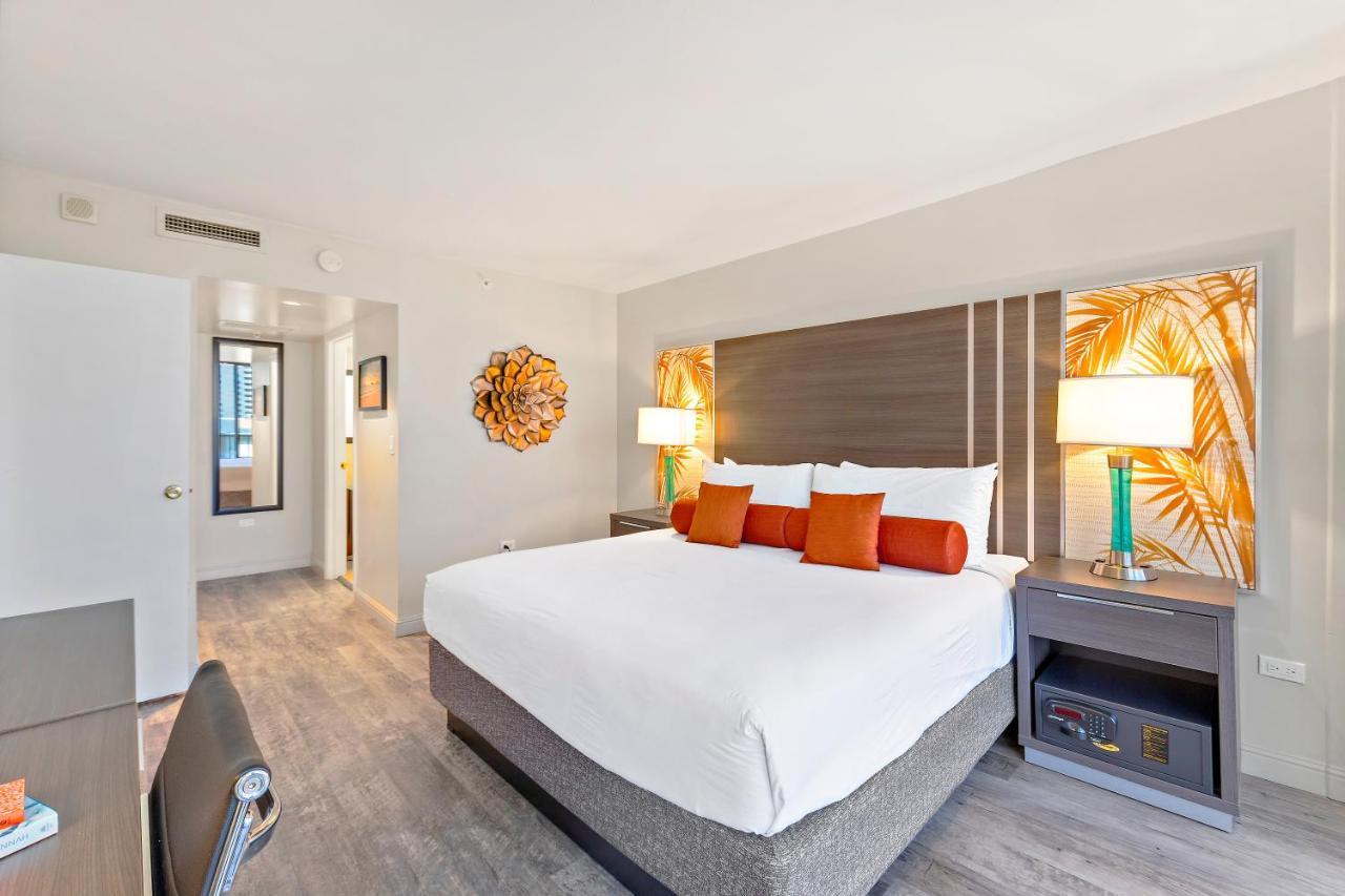 Renovated With City View At Aqua Palms Waikiki Honolulu Exteriér fotografie
