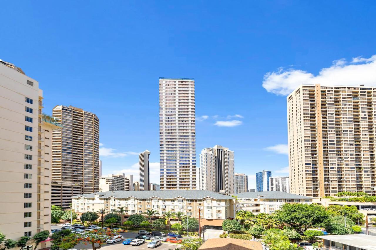 Renovated With City View At Aqua Palms Waikiki Honolulu Exteriér fotografie
