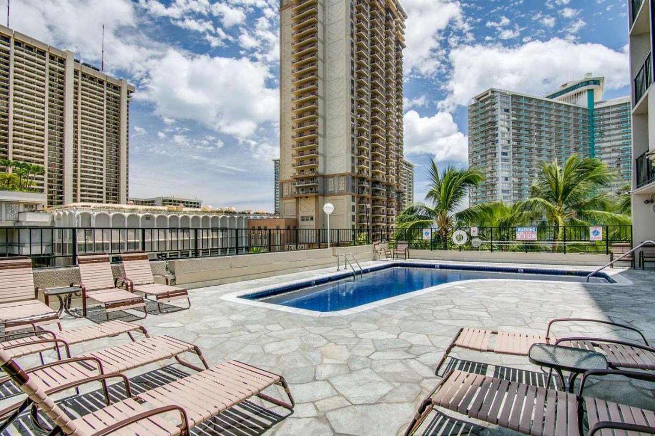 Renovated With City View At Aqua Palms Waikiki Honolulu Exteriér fotografie