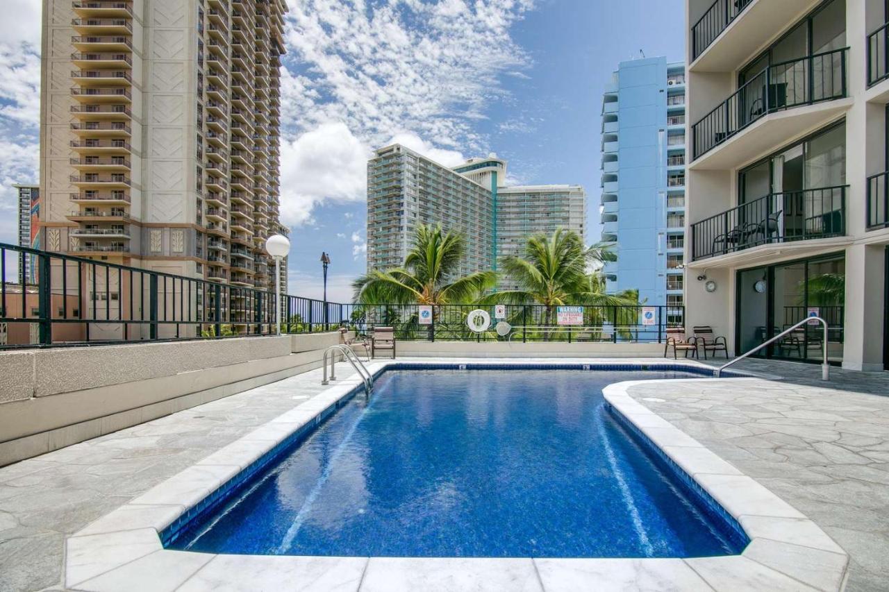 Renovated With City View At Aqua Palms Waikiki Honolulu Exteriér fotografie