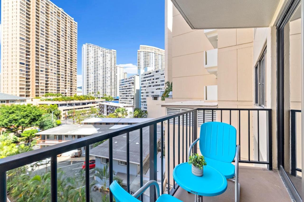 Renovated With City View At Aqua Palms Waikiki Honolulu Exteriér fotografie