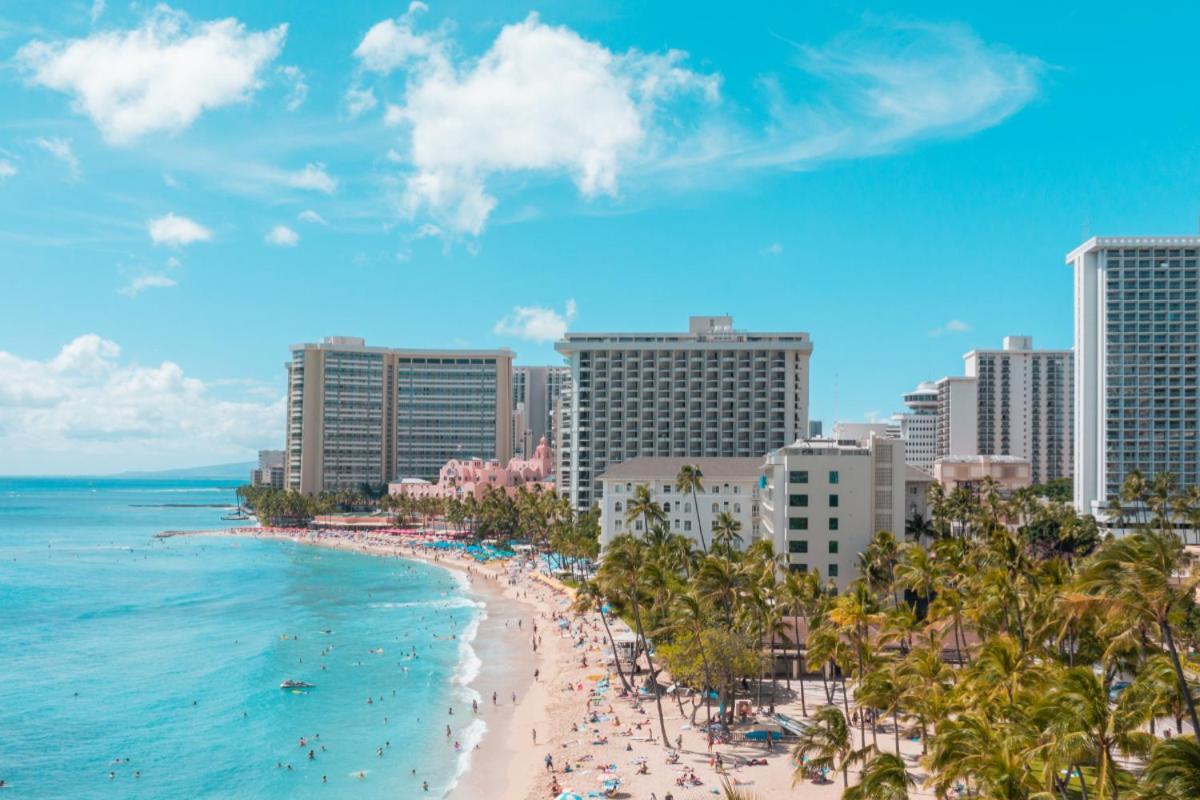 Renovated With City View At Aqua Palms Waikiki Honolulu Exteriér fotografie
